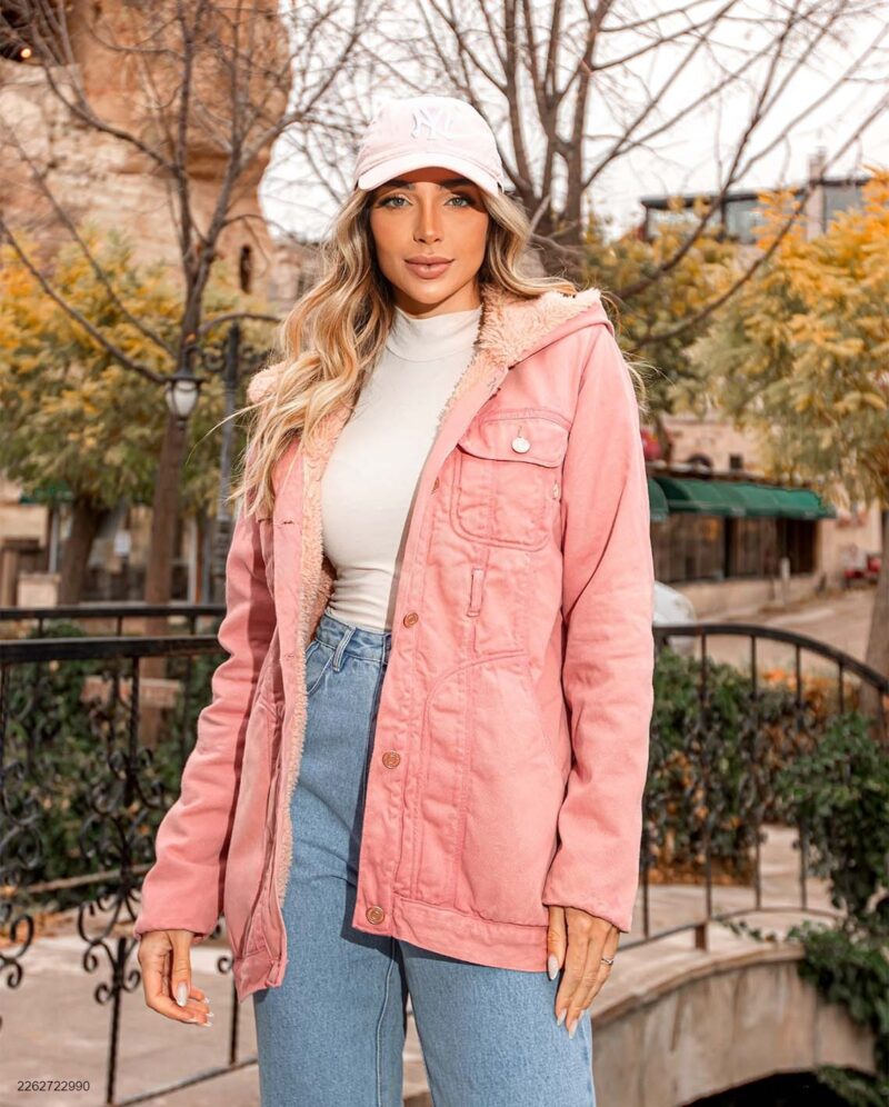Parka Jeans Forrada - Imagem 6